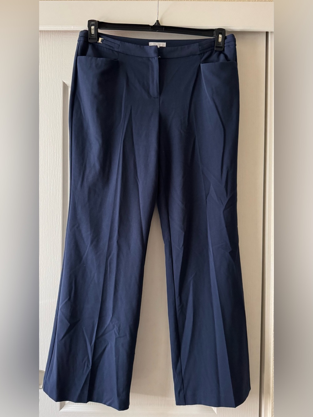New York & Company Navy Wide-Leg Trousers